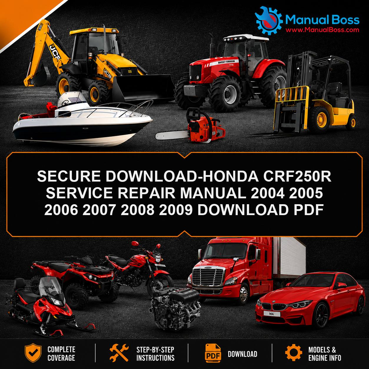SECURE DOWNLOAD-HONDA CRF250R SERVICE REPAIR MANUAL 2004 2005 2006 2007 2008 2009 DOWNLOAD PDF
