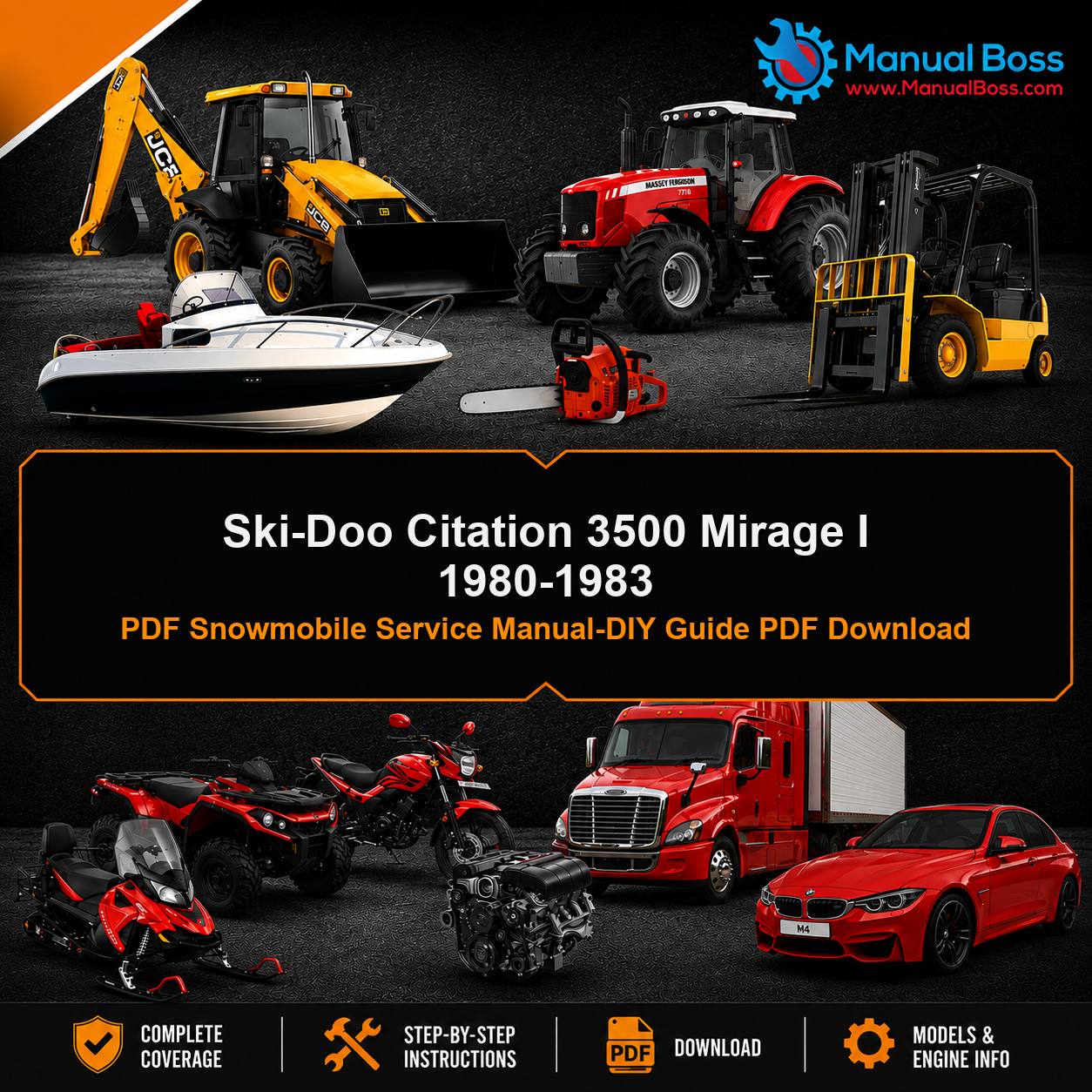Ski-Doo Citation 3500 Mirage I 1980-1983 PDF Snowmobile Service Manual-DIY Guide PDF Download