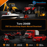 Toro 20489 PDF Service/Shop Repair Manual Download