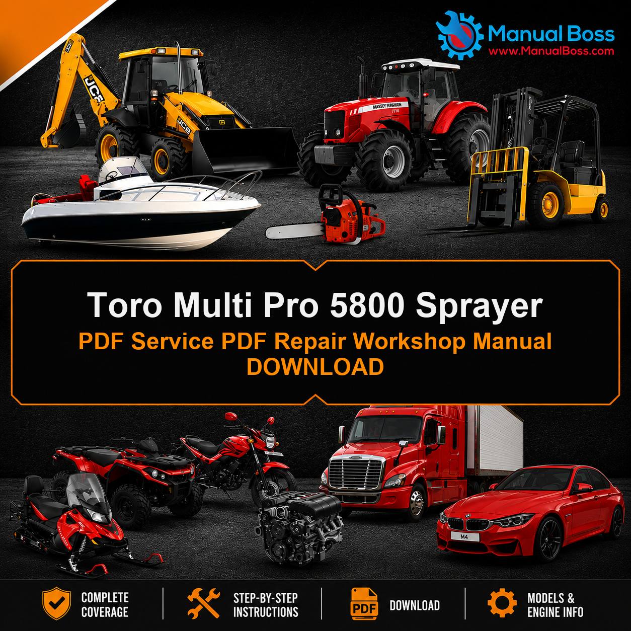Toro Multi Pro 5800 Sprayer PDF Service PDF Repair Workshop Manual DOWNLOAD