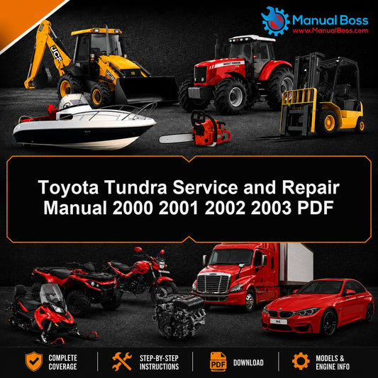 Toyota Tundra Service and Repair Manual 2000 2001 2002 2003 PDF