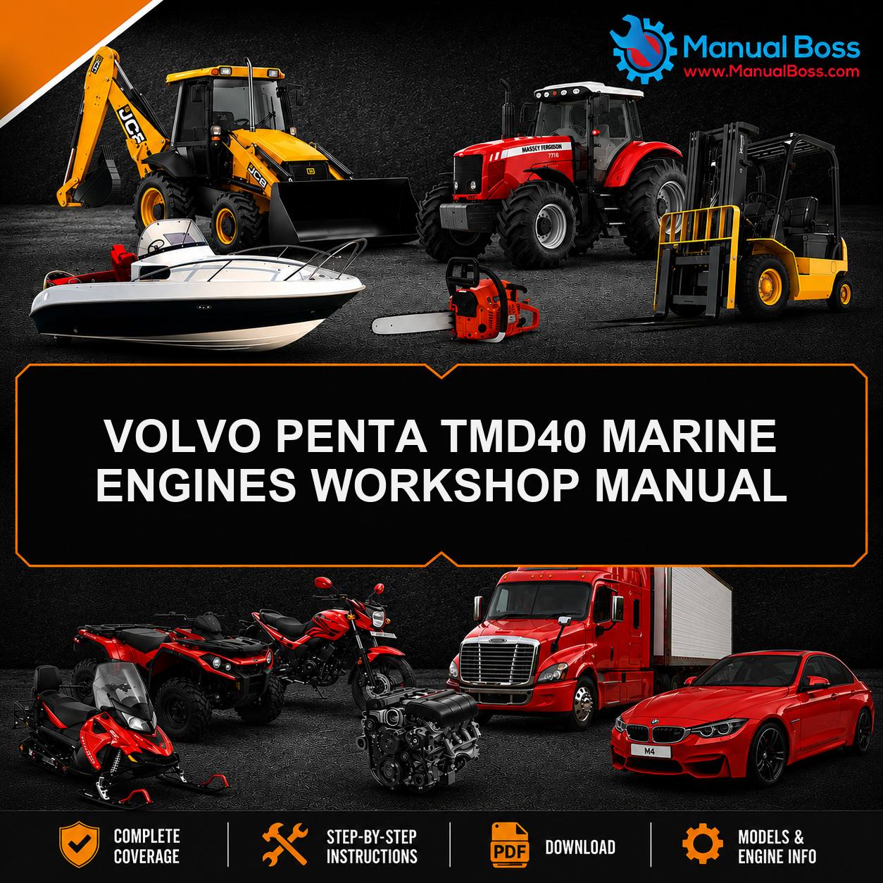 VOLVO PENTA TMD40 MARINE ENGINES WORKSHOP MANUAL