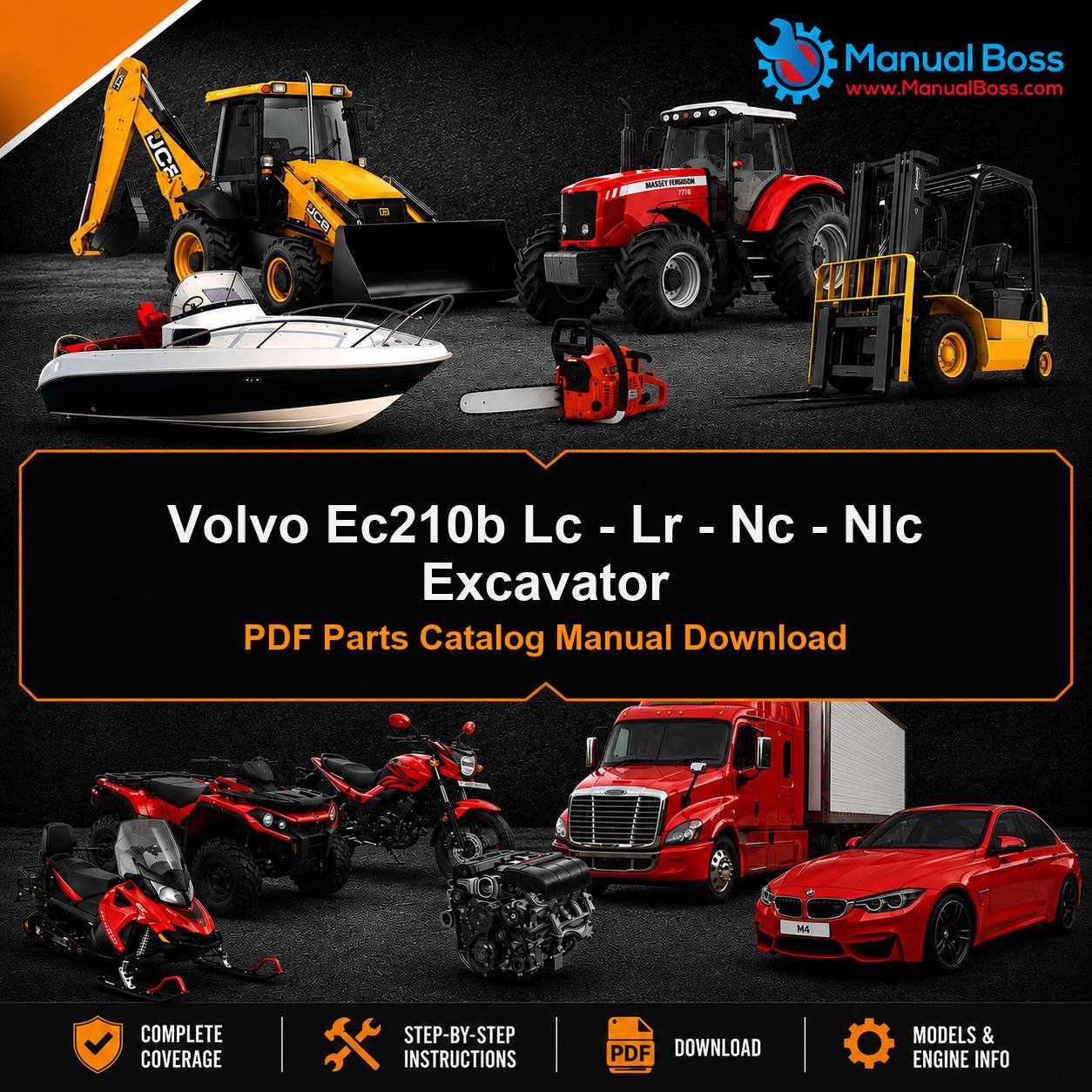 Volvo Ec210b Lc - Lr - Nc - Nlc Excavator PDF Parts Catalog Manual Download