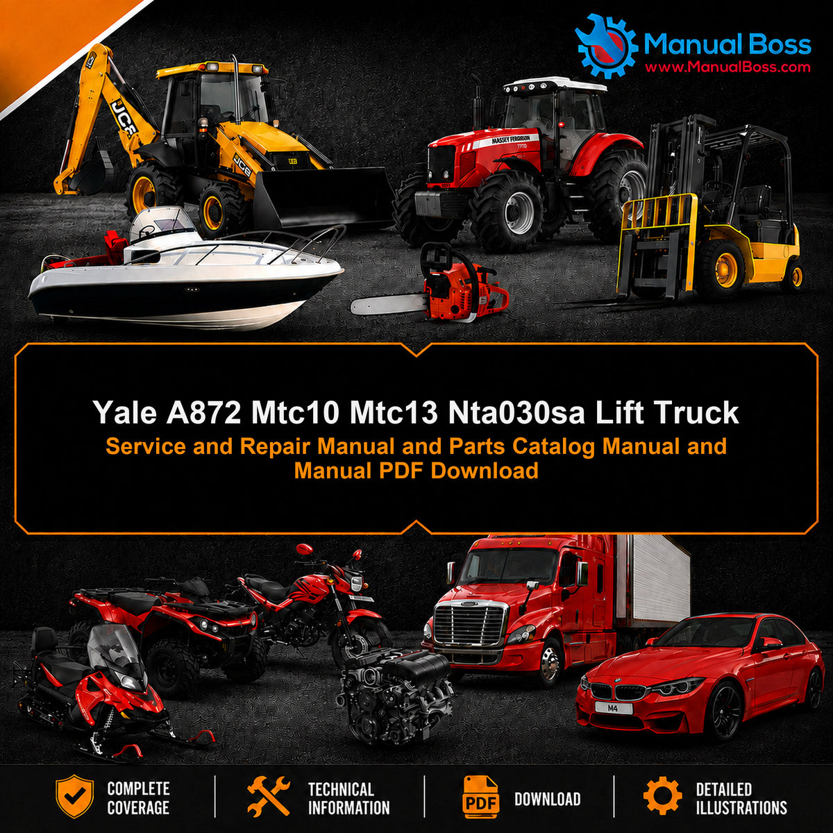 Yale A872 Mtc10 Mtc13 Nta030sa Lift Truck Service and Repair Manual and Parts Catalog Manual and Manual PDF Download