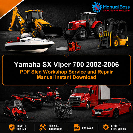 Yamaha SX Viper 700 2002-2006 PDF Sled Workshop Service and Repair Manual Instant Download