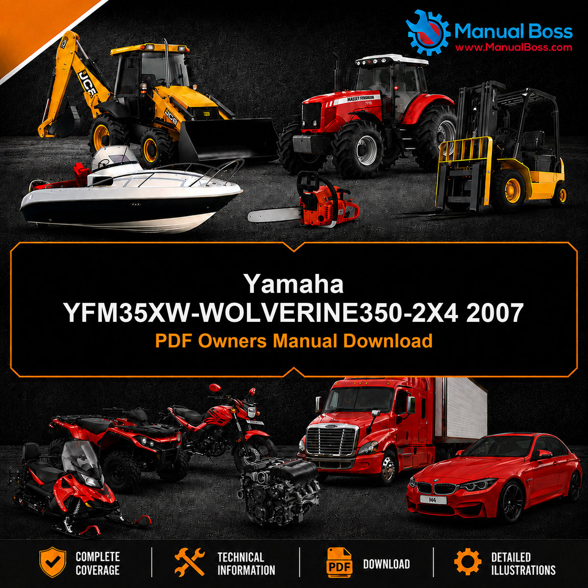 Yamaha YFM35XW-WOLVERINE350-2X4 2007 PDF Owners Manual Download