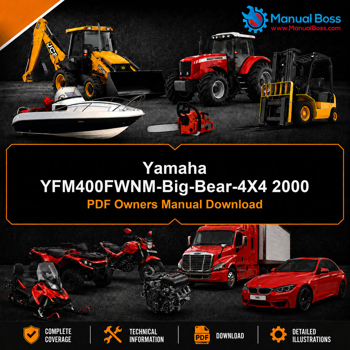 Yamaha YFM400FWNM-Big-Bear-4X4 2000 PDF Owners Manual Download