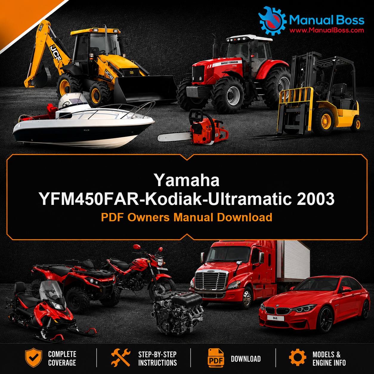 Yamaha YFM450FAR-Kodiak-Ultramatic 2003 PDF Owners Manual Download