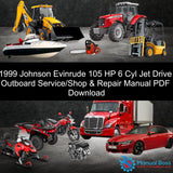 1999 Johnson Evinrude 105 HP 6 Cyl Jet Drive Outboard Service/Shop & Repair Manual PDF Download Default Title