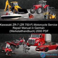 Kawasaki ZR-7 (ZR 750-F) Motorcycle Service Repair Manual in German (Werkstatthandbuch) 2000 PDF Default Title