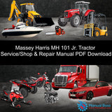 Massey Harris MH 101 Jr. Tractor Service/Shop & Repair Manual PDF Download Default Title