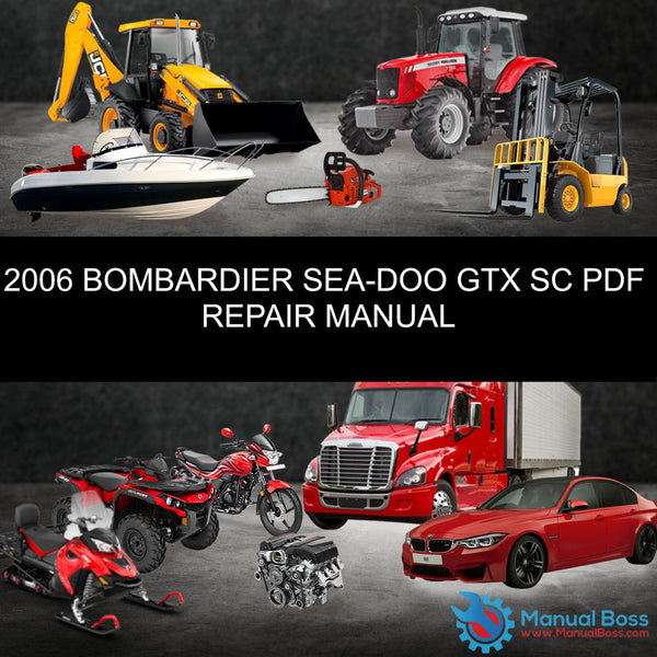 2006 BOMBARDIER SEA-DOO GTX SC PDF REPAIR MANUAL Default Title