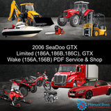 2006 SeaDoo GTX Limited (186A,186B,186C), GTX Wake (156A,156B) PDF Service & Shop Manual Download Default Title