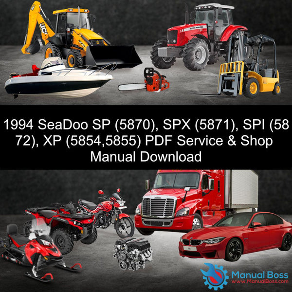 1994 SeaDoo SP (5870), SPX (5871), SPI (5872), XP (5854,5855) PDF Service & Shop Manual Download Default Title
