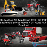 Ski-Doo Elan 250 Twin/Deluxe 1970-1977 PDF Snowmobile Service Manual + DIY Guide PDF Download Default Title