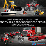 2008 YAMAHA FX NYTRO MTX SNOWMOBILE SERVICE/SHOP PDF REPAIR MANUAL DOWNLOAD Default Title