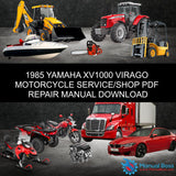 1985 YAMAHA XV1000 VIRAGO MOTORCYCLE SERVICE/SHOP PDF REPAIR MANUAL DOWNLOAD Default Title
