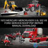 1972 MERCURY MERCRUISER 5.0L 302 V8 FORD SERVICE/SHOP PDF REPAIR MANUAL DOWNLOAD Default Title