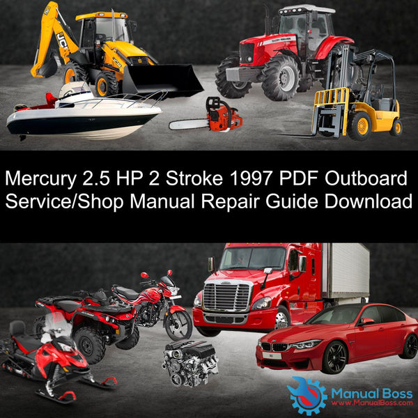 Mercury 2.5 HP 2 Stroke 1997 PDF Outboard Service/Shop Manual Repair Guide Download Default Title