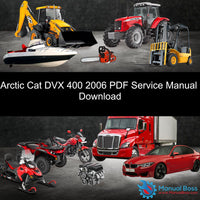 Arctic Cat DVX 400 2006 PDF Service Manual Download Default Title