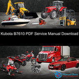 Kubota B7610 PDF Service Manual Download Default Title