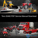 Toro 20482 PDF Service Manual Download Default Title