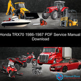 Honda TRX70 1986-1987 PDF Service Manual Download Default Title
