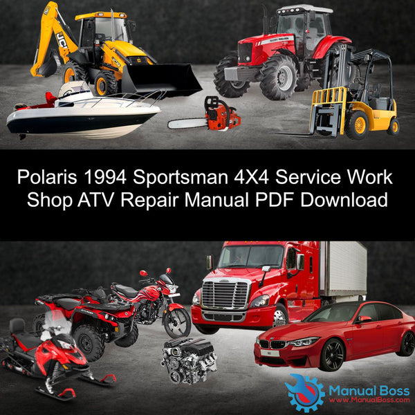 Polaris 1994 Sportsman 4X4 Service Work Shop ATV Repair Manual PDF Download Default Title