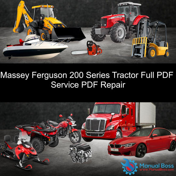 Massey Ferguson 200 Series Tractor Full PDF Service PDF Repair Default Title