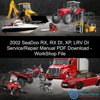 2002 SeaDoo RX, RX DI, XP, LRV DI Service/Repair Manual PDF Download - WorkShop File Default Title